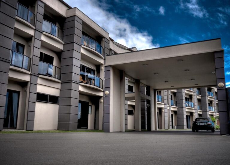 Exterior of the Portside Hotel, hotel option for the First Light Marathon 2024