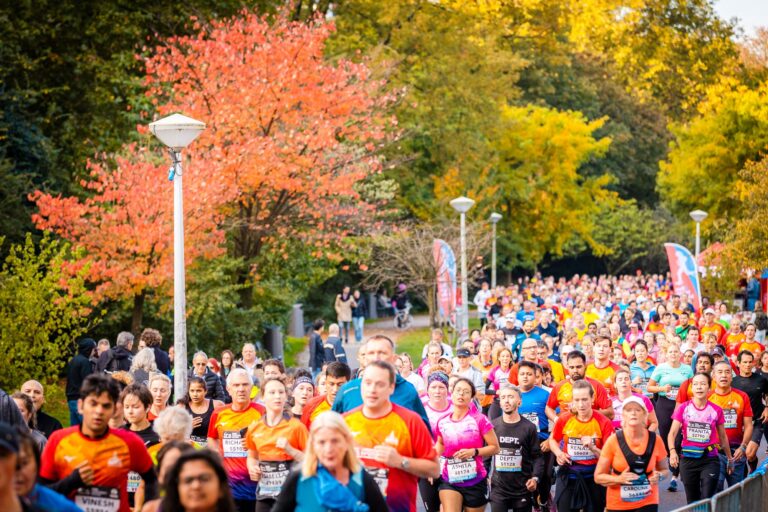 Photo of runners taking part in previous marathons ahead of the Amsterdam Marathon 2024