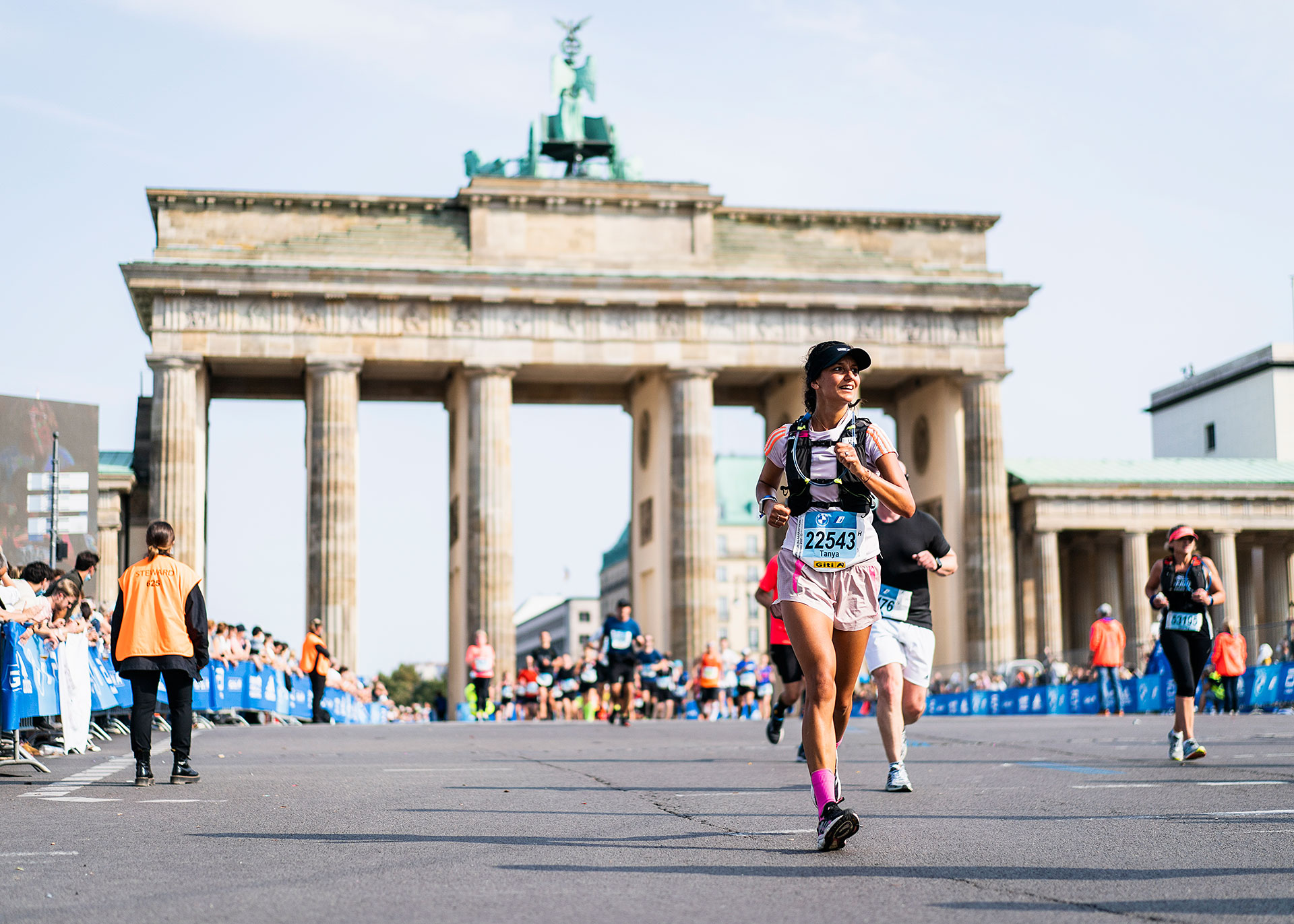 A runner taking part in the Generali Berlin Half Marathon