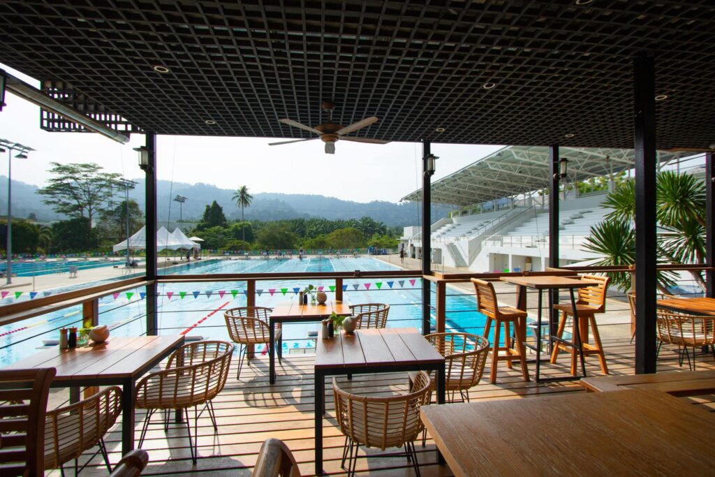 Terrace area at Thanyapura