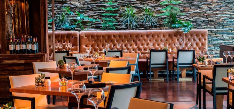 Restaurant at the Renaissance Santiago Hotel, hotel option for the Patagonia Marathon 2025