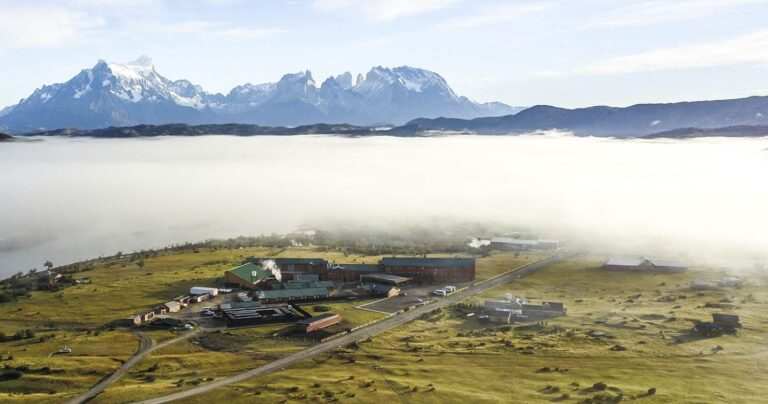 Views from the Hotel Rio Serrano, hotel option at the Patagonia Marathon 2025