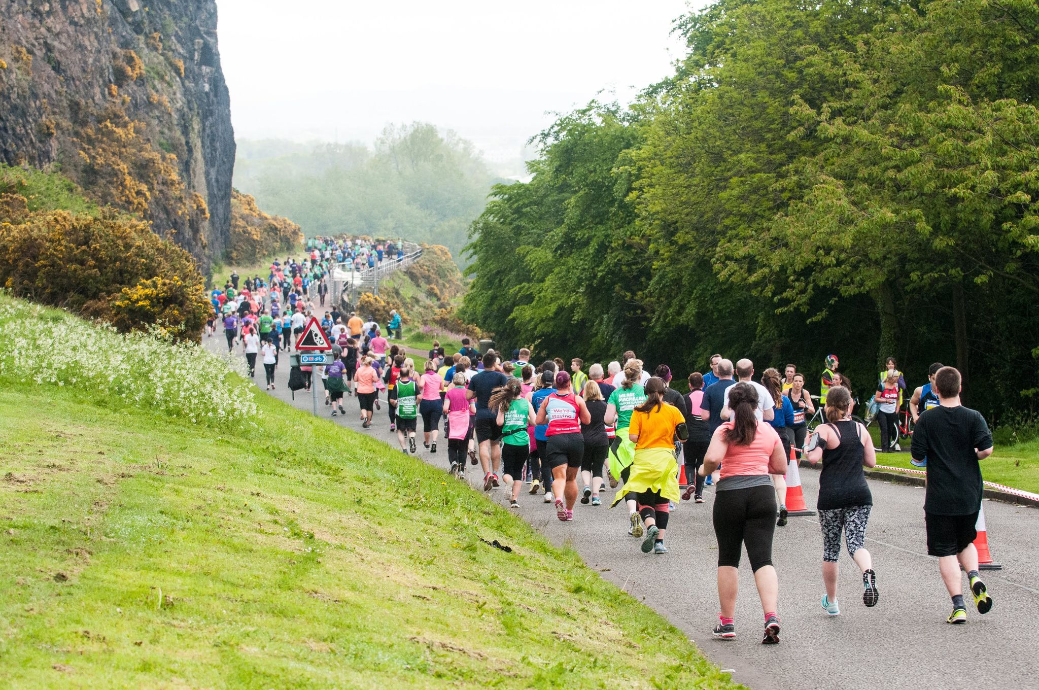 Photo of runners taking part in the Edinburgh Marathon 2025