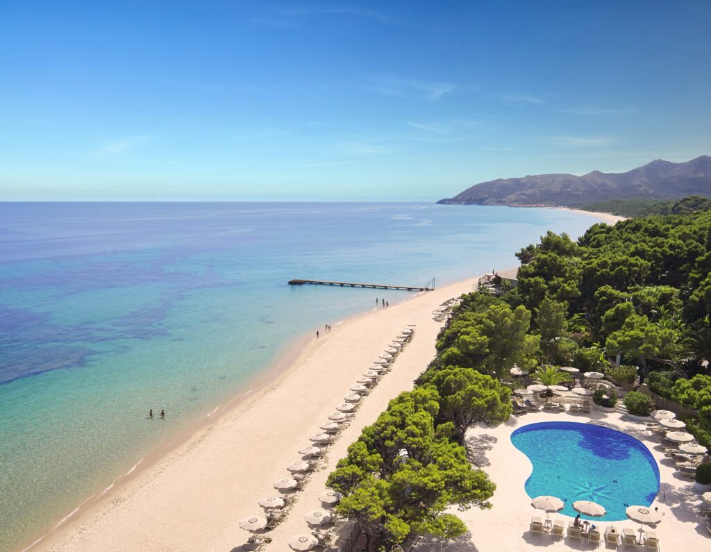 Beach views at the Forte Village Resort Sardinia