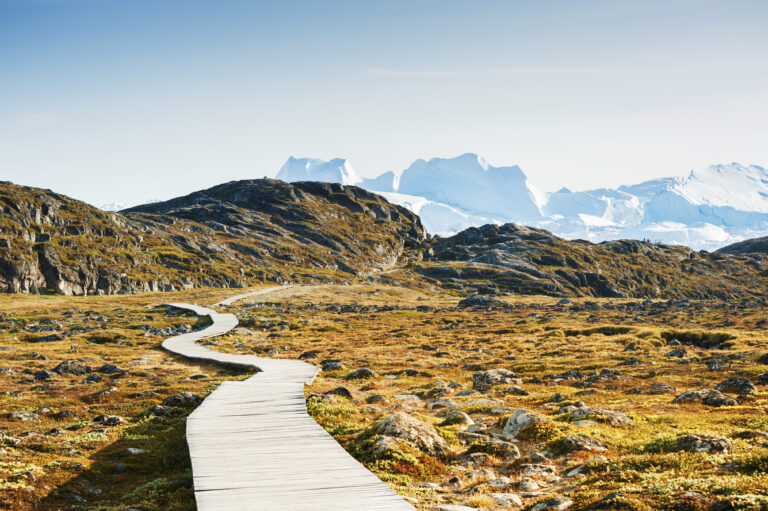 Photo of the scenery runners can expect on the IceFjord Midnight Marathon