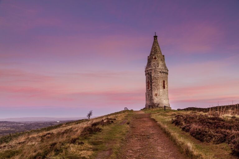 Hartshead Pike, one of the many beautiful locations visible during the Trail Escape Manchester running event