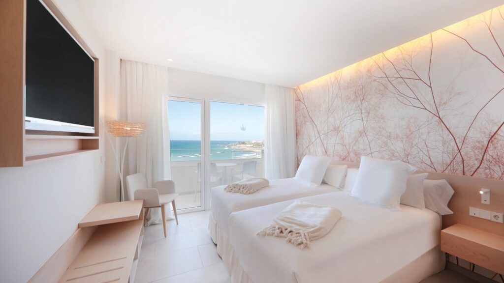 Twin bedroom at the Tenerife Top Training facility
