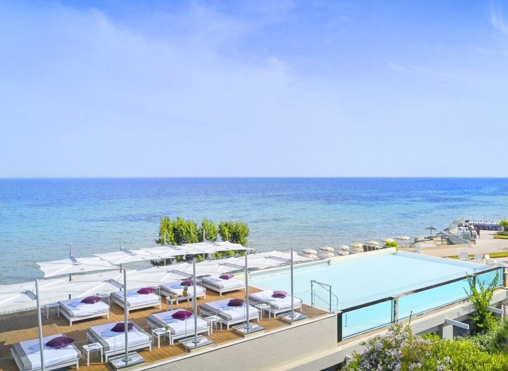 Seaside pool at the Forte Village Resort Sardinia