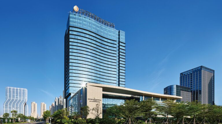 The exterior of the InterContinental Xiamen, hotel option for the Xiamen Marathon 2025