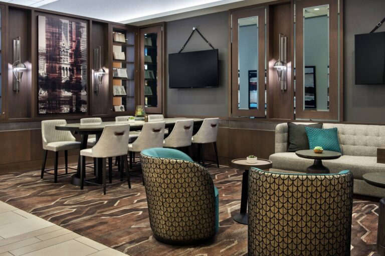 Restaurant at the Marriott Copley Hotel, hotel option for the Boston Marathon 2025