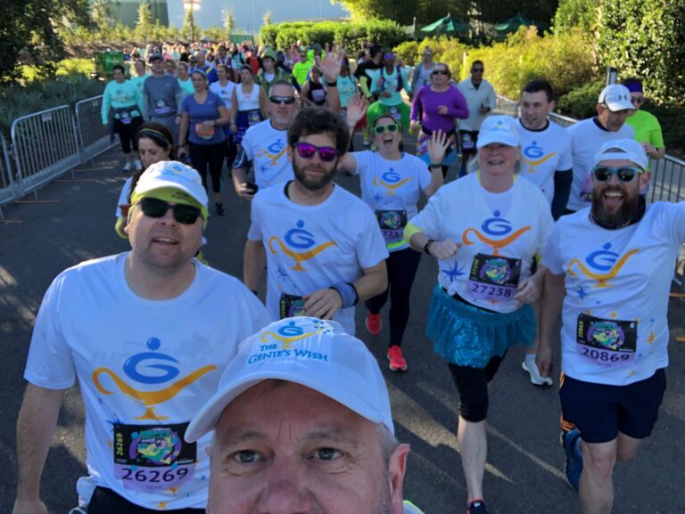 Photo of runners having competed in the Walt Disney Marathon