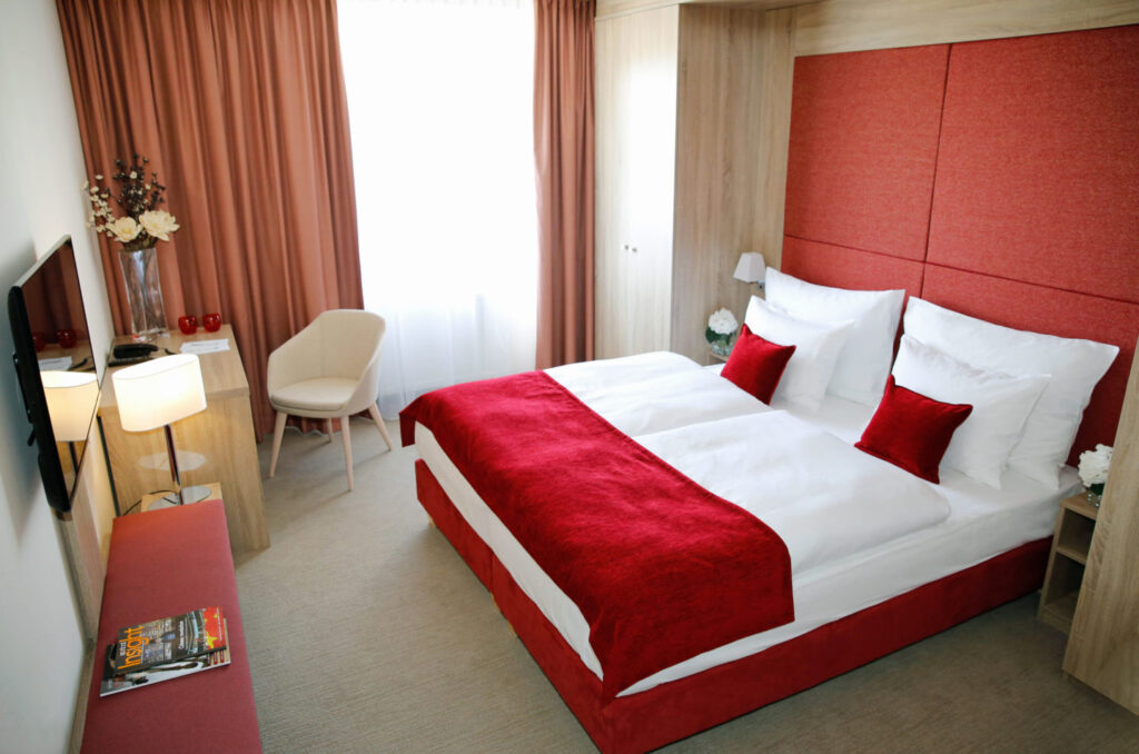 Double bedroom at X Bionic Sphere